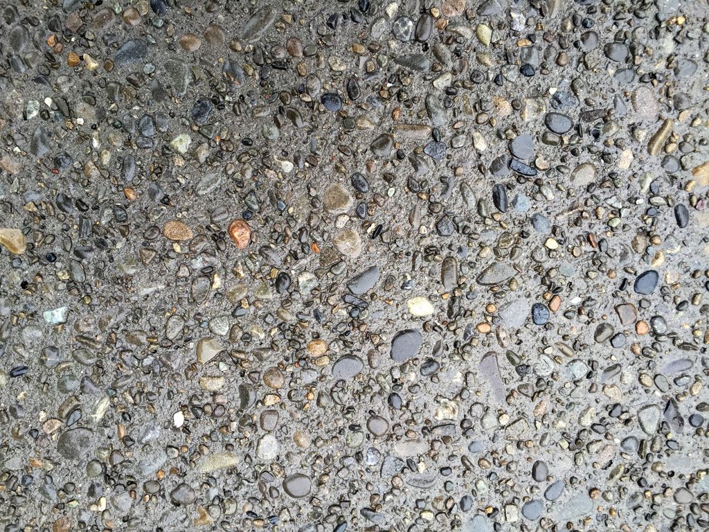 Black Oxide Exposed Aggregate